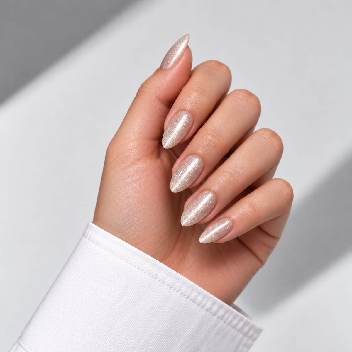 Diamond Cat Eye reusable press-on nails