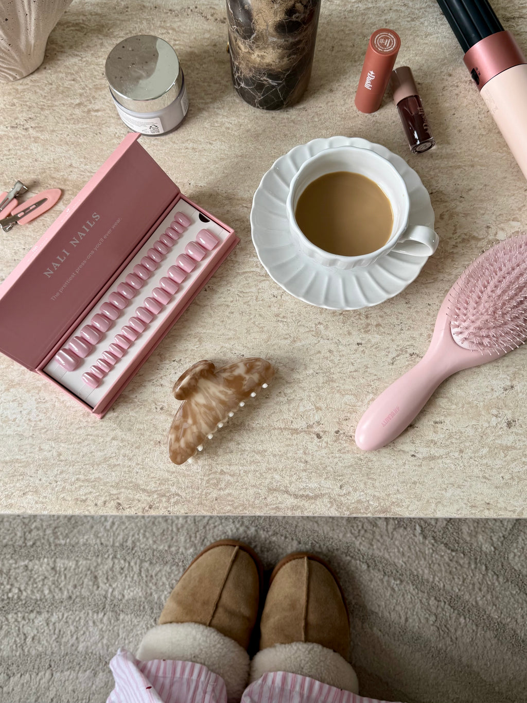 Bloom Cat Eye Square reusable press-on nails