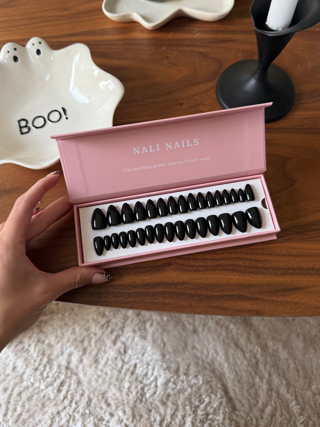 Noir Baby reusable press-on nails