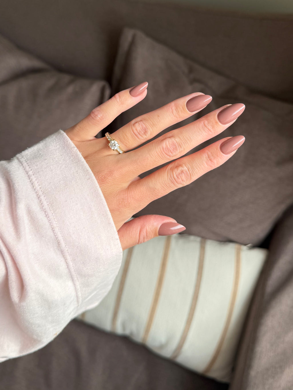 Cappuccino reusable press-on nails