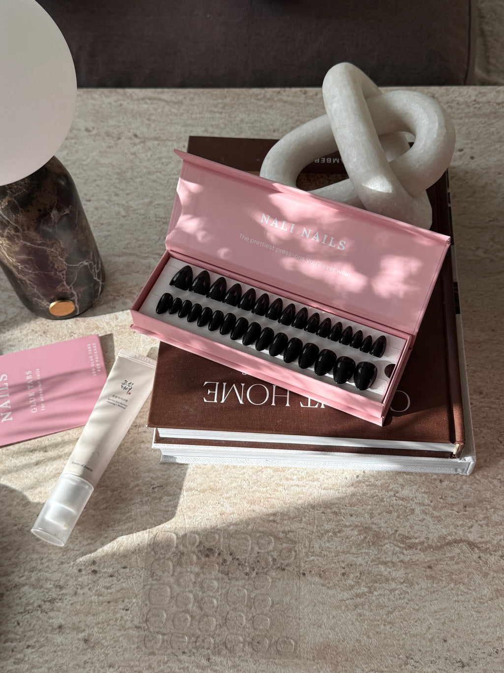 Noir Baby reusable press-on nails