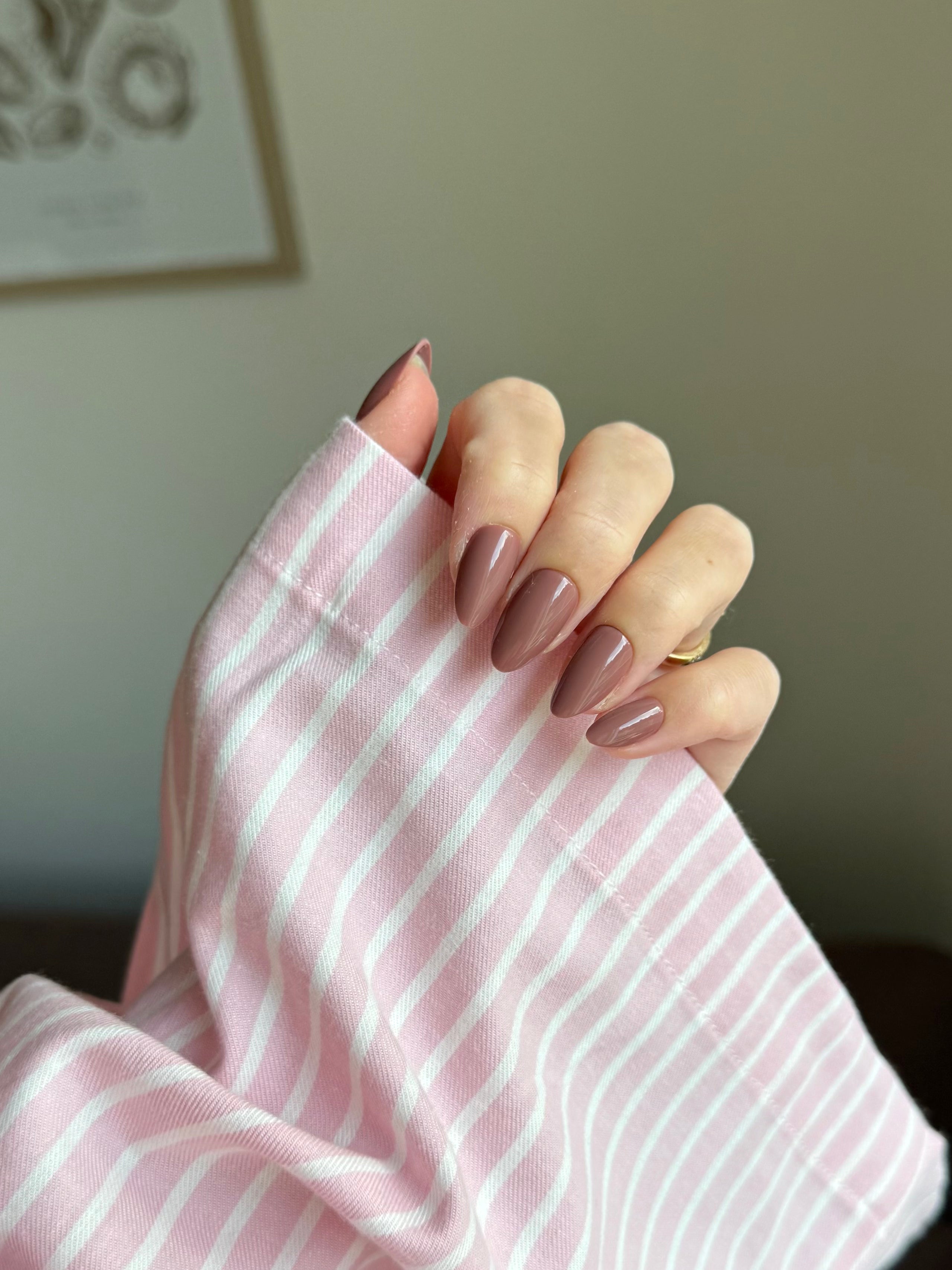 Cappuccino reusable press-on nails