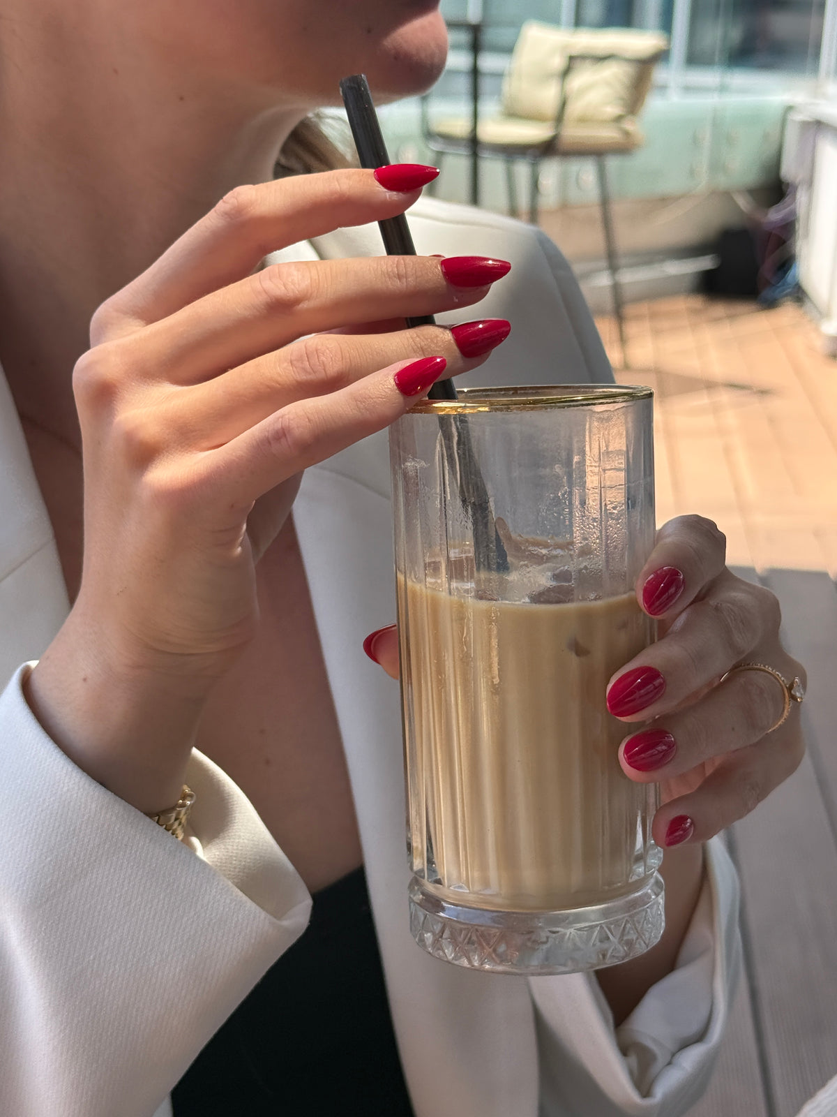 Classic Red reusable press-on nails